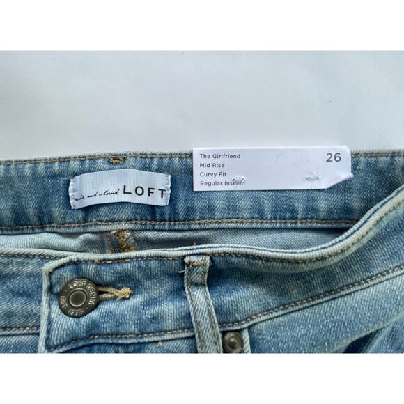 LOFT, THE GIRLFRIEND, SIZE 26, MID RISE, CURVY, NWT - Picture 5 of 5